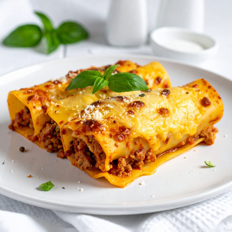 Meat and Cheese Cannelloni