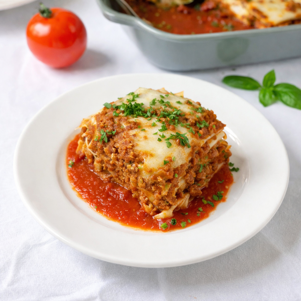 Meat and Cheese Lasagna